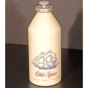 Vintage Old Spice After Shave Talcum Glass Bottle NEW 3oz Collectable Mens